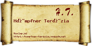 Hümpfner Terézia névjegykártya